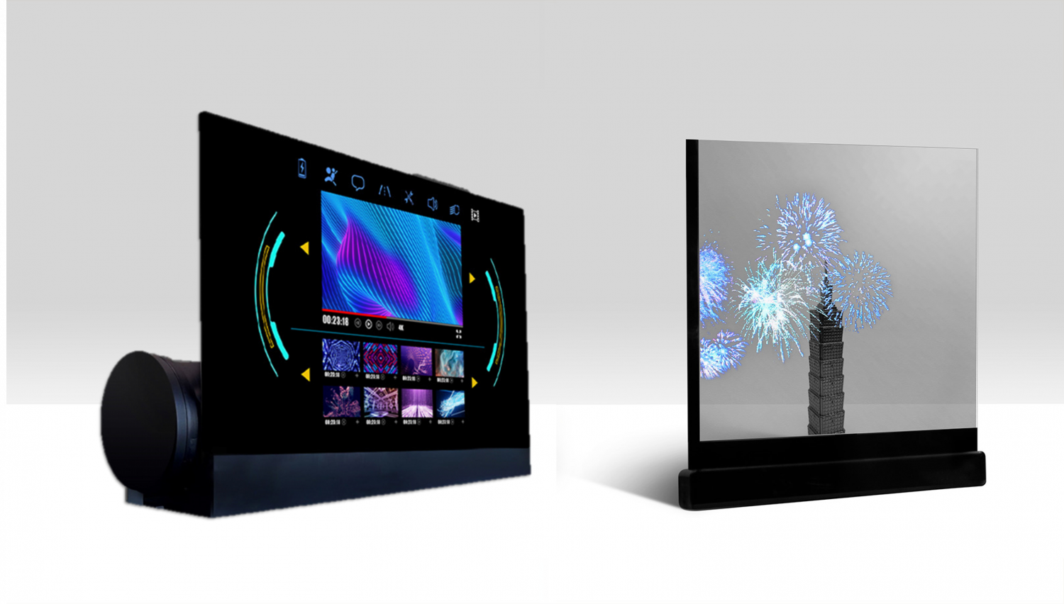 可卷式、折迭性、高透明